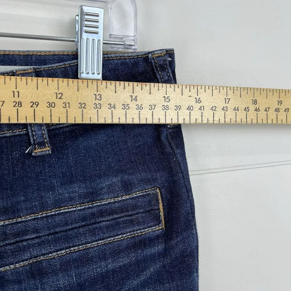 Anthropologie Pilcro High Rise Skinny Jeans Ankle Zip Snakeskin‎ Women's 29